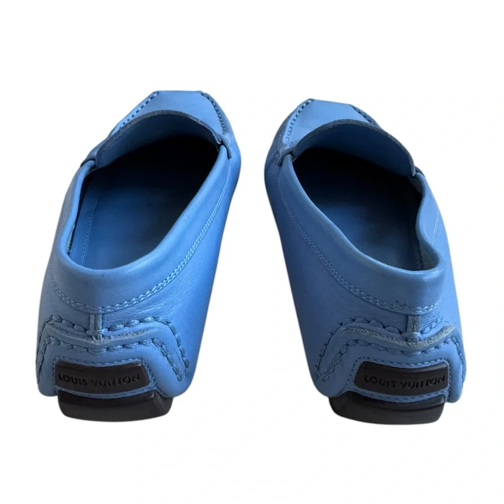 Louis Vuitton‎ Calfskin Lombok Mocassin Loafers Blue
